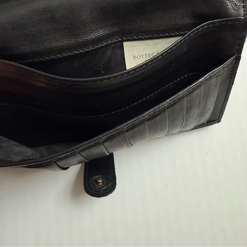 Bottega Veneta Intrecciato Botanical Embossed Leather Rare Continental Wallet - Picture 6 of 10